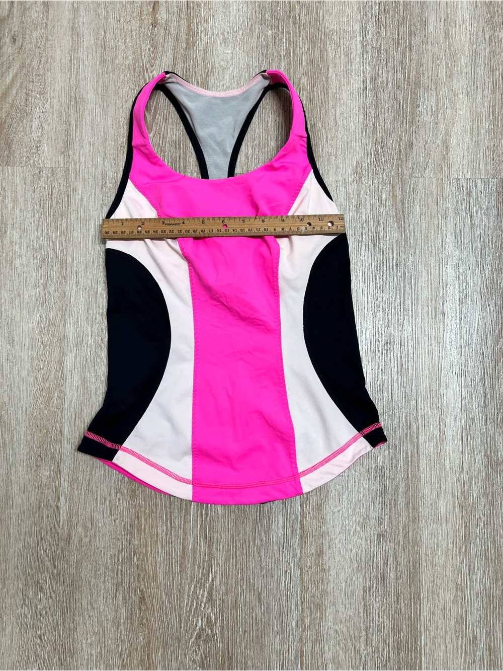 lululemon athletica Colorblock Racerback Tank - Hot Pink, Light Pink & Black